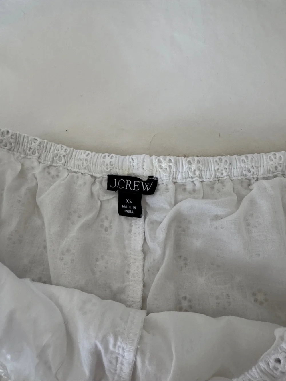 J. Crew White Eyelet Shorts